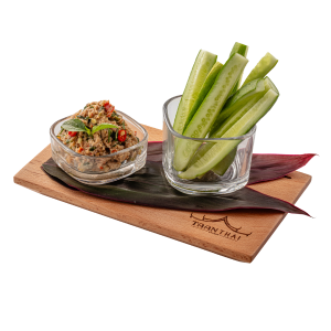 Spicy Homemade Fresh Mackerel Dip with Cucumber Baton