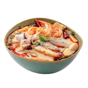 Spicy Red Tom Yum Seafood Soup