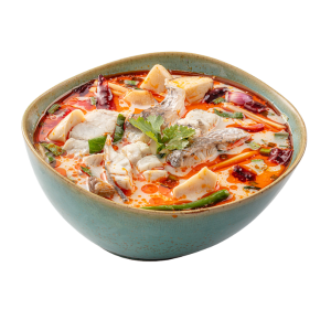 Spicy Red Tom Yum Seabass Soup