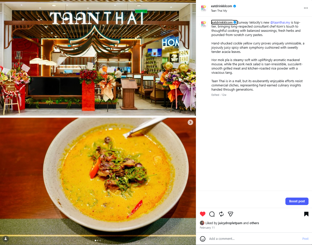 Review by eatdrinkklcom